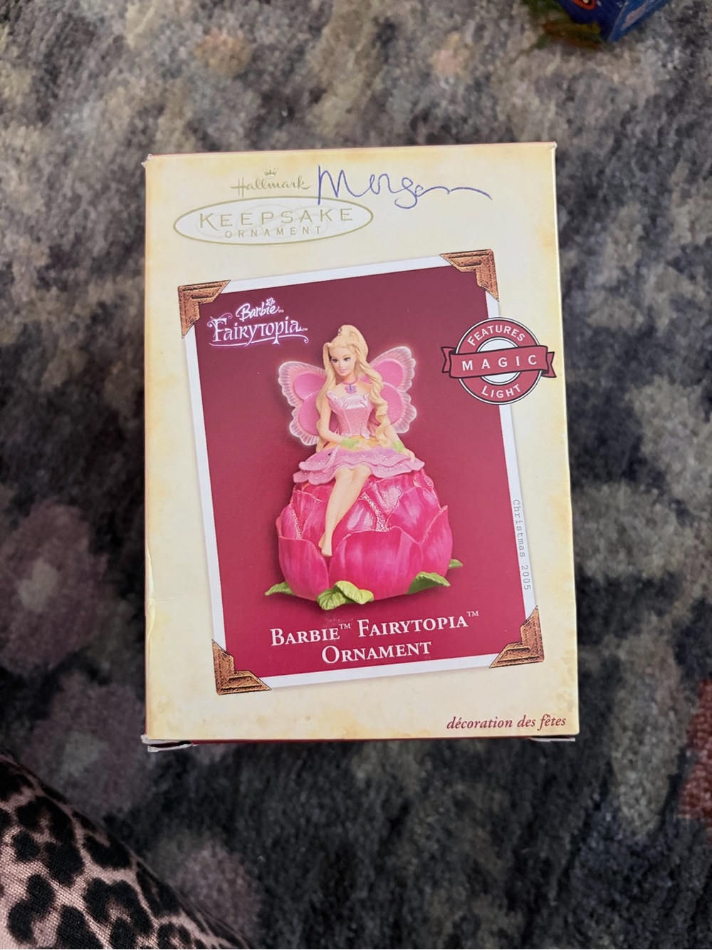 Hallmark Barbie Fairytopia Ornament in Pink and Green